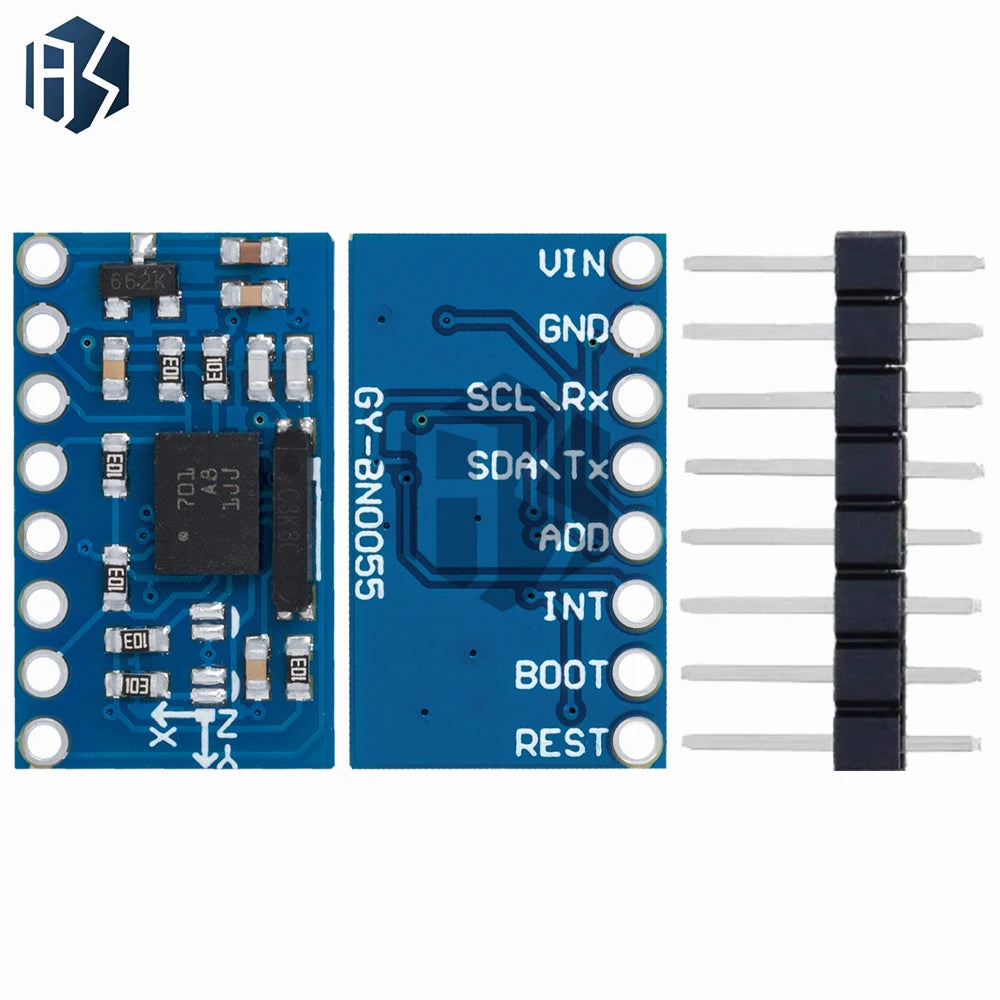 ‌ Módulo de sensor IMU GY-BNO055 9DOF: placa de conexión de orientación absoluta de 9 ejes con interfaz I2C para robótica/drones (giroscopio