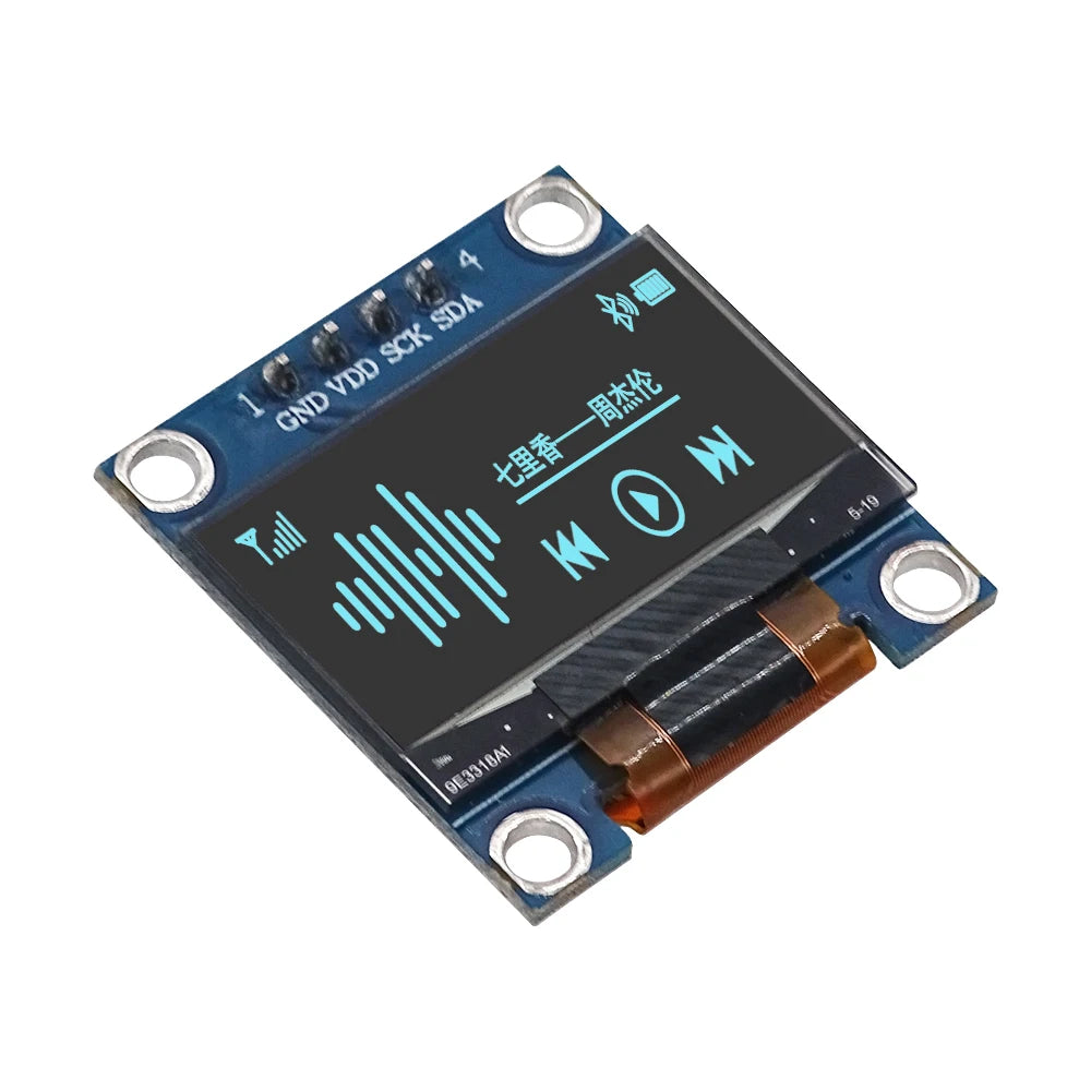 Módulo de pantalla OLED SSD1306 I2C IIC SPI Serial 128X64 LCD, 4 pines, Amarillo, Azul blanco, para Arduino (cabezales de pines soldados), 0,96 pulgadas