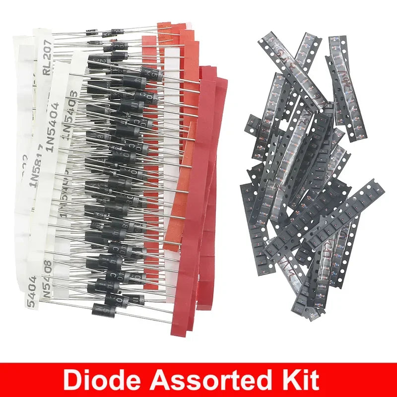 Diodo Zener DIP SMD, diodos de conmutación rápida, Kit surtido de diodos Schottky, conjunto electrónico de mezcla DIY