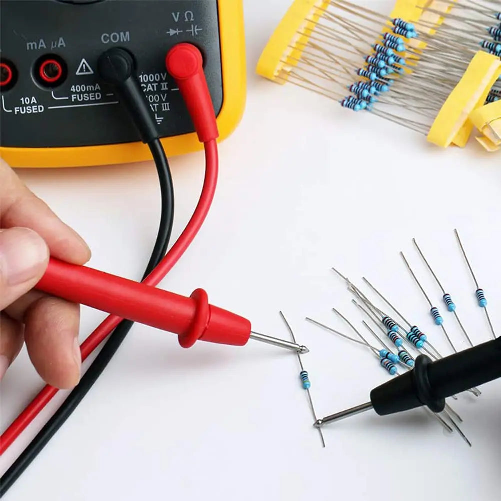 Juego de resistencias de película metálica, Kit de componentes electrónicos de resistencia de 1/4W, 300/600 piezas 1%, 10Ohm ~ 1M Ohm, 30 valores