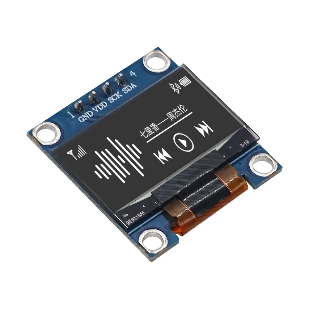 Módulo de pantalla OLED SSD1306 I2C IIC SPI Serial 128X64 LCD, 4 pines, Amarillo, Azul blanco, para Arduino (cabezales de pines soldados), 0,96 pulgadas