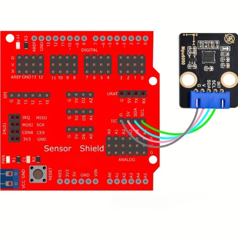 MPU6050 Módulo giroscopio + acelerómetro de 6 ejes, sensor IMU de seguimiento de movimiento 3D con interfaz I2C, compatible con Arduino