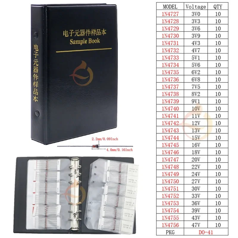 Diodo Zener DIP SMD, diodos de conmutación rápida, Kit surtido de diodos Schottky, conjunto electrónico de mezcla DIY