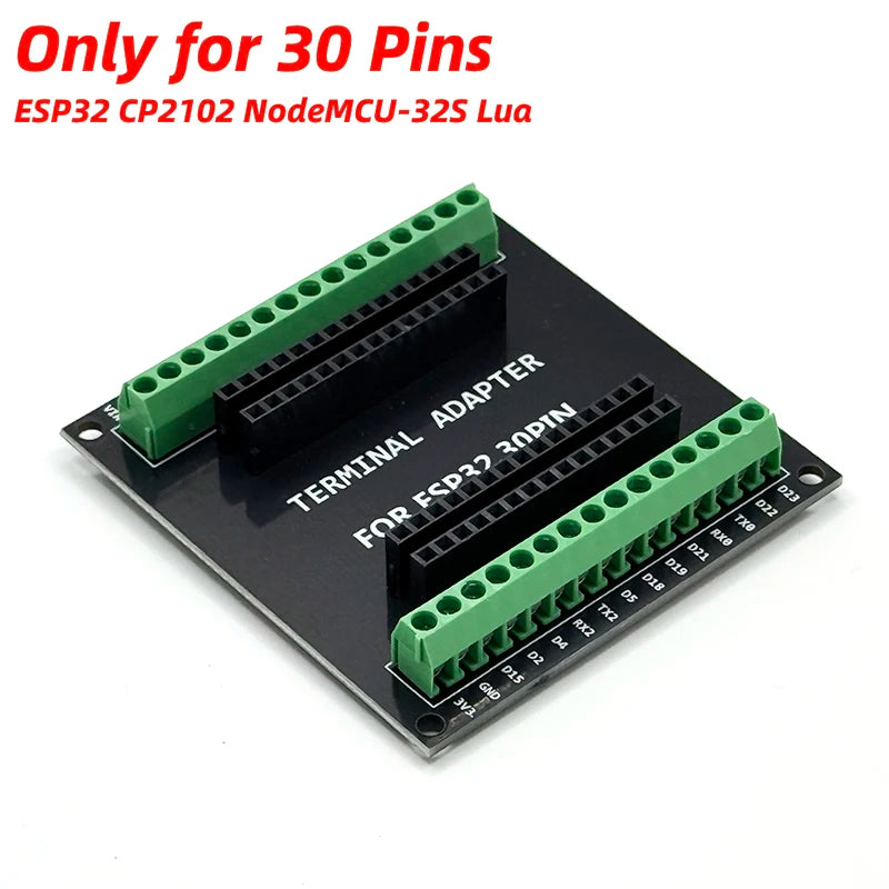 Placa de desarrollo ESP32 WiFi + módulo Bluetooth consumo de energía ultrabajo Nodo de doble núcleo MCU-32S ESP32-WROOM-32D 32U placa de 30 pines