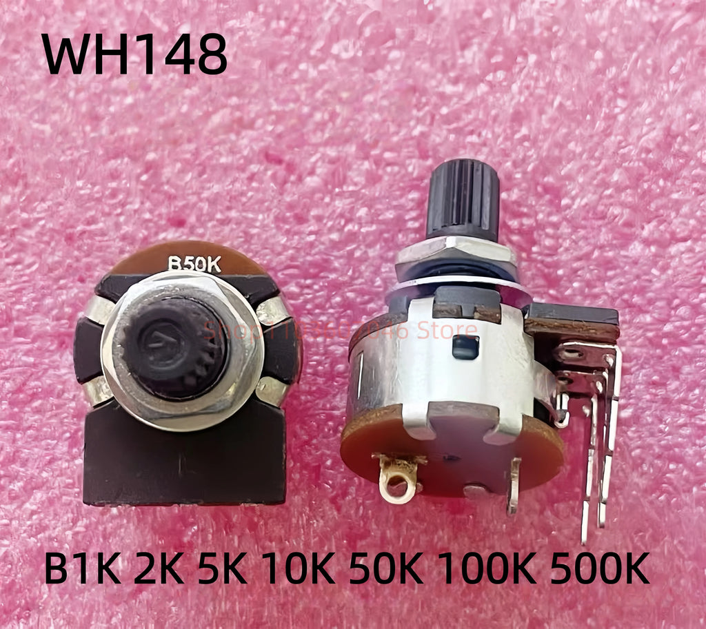 2 uds potenciómetro deslizante de una sola banda con interruptor B1K 2K 5K 10K 50K 10K 500K SH WH148